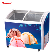 Mini portable display chest freezers used for ice cream